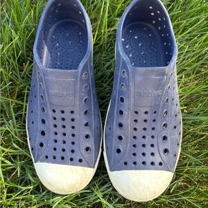 Native Navy Perforated Slip-Ons